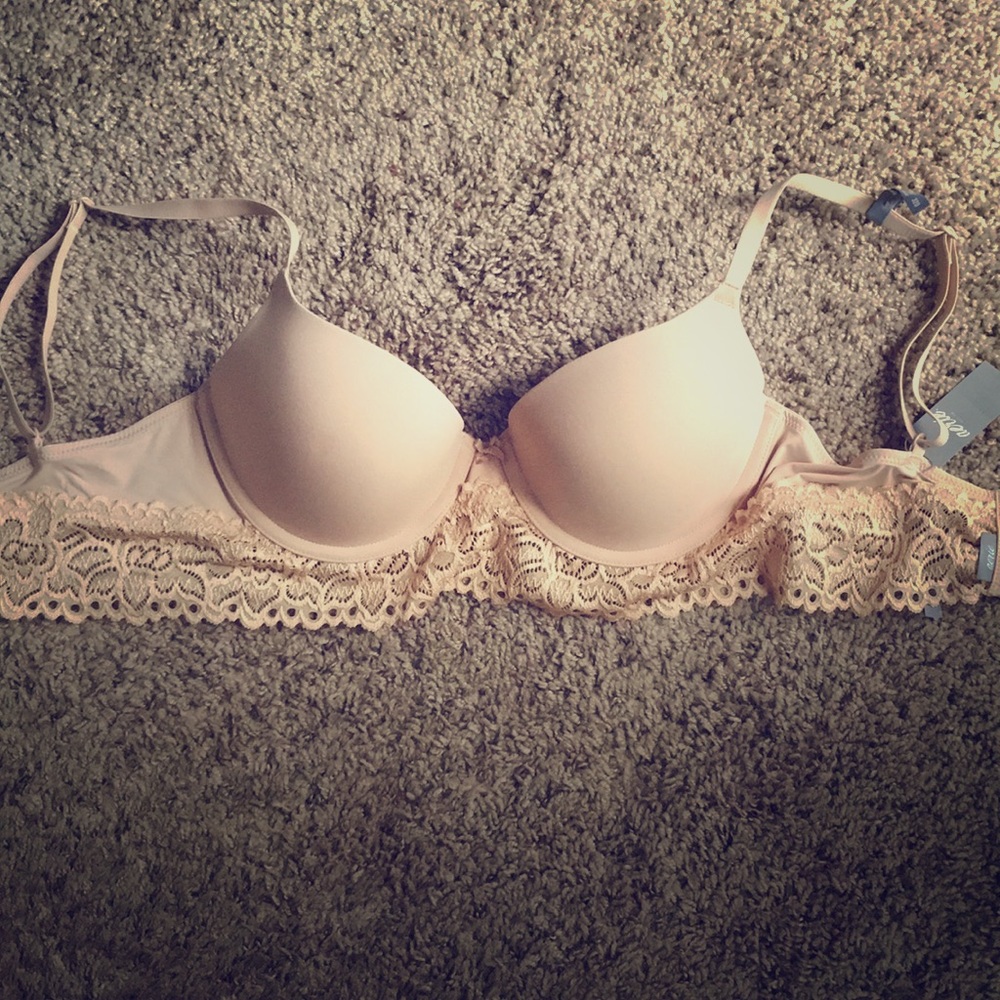 Aerie Bridget Demi push-up bra size 32D NWT nude